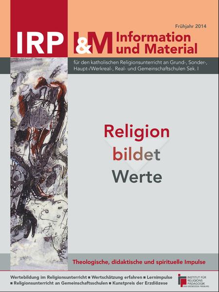 Religion bildet Werte-Unter diesem Titel greifen wir in der vorliegenden Ausgabe unserer Zeitschrift I&M 1/2014 das auf, was der Religionsunterricht in der öffentlichen Wahrnehmung vor allem ist: ein Wertefach. Doch diese Fokussierung auf ethisches Lernen wird im religionspädagogischen Diskurs durchaus kritisch gesehen. Denn das Spezifische des Religionsunterrichts besteht eben nicht vorrangig oder gar allein in der Einführung in eine Ethik christlicher Prägung. Sein Ziel ist vielmehr die Anbahnung religiöser Bildung, die über die Vermittlung gesellschaftlich relevanter Werte hinausreicht. In neueren religionspädagogischen Veröffentlichungen wird dies am Begriff Wertebildung sichtbar, der sich gegenüber dem der Werteerziehung bzw. dem damit eng verbundenen Begriff der Wertevermittlung weitgehend durchgesetzt hat. Wertebildung meint, dass Werte nicht durch die bejahende Annahme konventioneller Regeln gebildet werden, sondern dass das lernende Subjekt in einem Prozess der Selbstbildung von diesen Werten „ergriffen“ (Hans Joas) wird. Wertebildung stellt hohe Ansprüche-an Lehren- de und Lernende gleichermaßen. Das Titelbild Sprachgitter von Heidelore Goldammer, mit dem sich Maria Jakobs auseinandersetzt und zu dem sie einige Anregungen zum Verstehen anbietet, verweist darauf. Sich mit dieser Herausforderung selbst und im eigenen Unterricht auseinanderzusetzen, dazu wollen die einzelnen Beiträge im Informations- und Materialteil anregen: Axel Mehlmann, Leiter der Abteilung Schulen und Hochschulen im Erzbischöflichen Ordinariat Freiburg, schärft in seinem Beitrag den Blick für diese Dimension des Religionsunterrichts. Elisabeth Naurath verdeutlicht, wie wichtig die Erfahrung von Wertschätzung für den Prozess der Wertebildung ist. Eberhard Bons beleuchtet die bedeutsame Rolle des Vorbildes für die Wertevermittlung im antiken Judentum und der Beitrag von Herbert Rommel steht im Zeichen des Dialogs über Wert und Würde des Menschen in den abrahamitischen Religionen. Heike Helmchen-Menke skizziert im Blick auf den Religionsunterricht an Grundschulen die Grund- lagen der Wertebildung in Kindertagesstätten. Damit erweitern wir in dieser und in den künftigen Ausgaben den Informationsteil um die Perspekti- ve religiöser Bildung im Elementarbereich. Es folgen praxiserprobte Unterrichtsentwürfe zur Beispielgeschichte vom Barmherzigen Samariter von Josef Gottschlich für die Grundschule und von Brigitte Muth-Detscher für die Sonderschulen. Susanne Ensinger-Diehl und Annette Schmidgall stellen das didaktische Konzept der Georg-Kropp- Gemeinschaftsschule Wüstenrot vor und beleuch- ten an einem ausgewählten Unterrichtsbeispiel, wie Formen zieldifferenten individuellen Lernens in den Religionsunterricht integriert werden können, ohne die wesentliche Beziehungsdimension der Faches aufzugeben. Damit nehmen wir den dringenden Wunsch nach Orientierungshilfen für den Religionsunterricht an Gemeinschaftsschulen auf, der bei der Bildungsmesse didacta in Stuttgart vielfach an uns herangetragen wurde. Für den Bereich Sekundarstufe I planen wir daher auch für die kommenden Ausgaben jeweils die Vorstellung von bewährten Konzepten für den Religionsunterricht an Gemeinschaftsschulen. Buchbesprechungen von Josef Gottschlich und Joachim Kittel, Medientipps von Josef Gottschlich und Linktipps von Andreas Liebl sowie die Vorstellung des Kunstpreises der Erzdiözese Freiburg durch Isabelle von Marschall runden das vorliegende Heft ab.