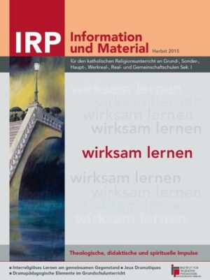 Wie kann es gelingen, dass religiöse Lernprozesse wirksam werden? Wie können sich Kinder und Jugendliche Inhalte aneignen und Erfahrungen machen, so dass diese ihnen im Gedächtnis und im Herzen bleiben? Schülerinnen und Schüler lernen wirksam, wenn die Unterrichtsprinzipien der Eigenverantwortung, Differenzierung und Individualisierung so weit als möglich berücksichtigt und angewandt werden. Das vorliegende Heft sammelt pädagogische und theologisch-didaktische Denkanstöße, die im Informationsteil (I) aus unterschiedlichen Perspektiven diese Thematik reflektieren. So entfaltet Werner Wiater in seinem einleiten- den Aufsatz den Zusammenhang von Selbsttätigkeit und Selbständigkeit und Brigitte Muth-Detscher verweist auf das didaktische Modell des Lernens am gemeinsamen Gegenstand von Georg Feuser sowie auf die Beschrei- bung integrativer Lernsituationen von Hans Wocken. Joachim Kittel setzt sich schließlich unter dem Titel Den Grund berühren mit der Bedeutung der Selbstkompetenz für das religiöse Lernen von Schülerinnen und Schülern auseinander. Im daran anschließenden, eher praxisorientierten Informationsteil erläutern Bettina Schmid-Reinhoffer und Bernd Reinhoffer am Beispiel der Josefsgeschichte (Genesis 37-50) die Methode der Jeux Dramatiques. Diese Art des szenischen Ausdrucksspiels, die nahezu ohne Sprache auskommt, dokumentiert eindrucksvoll einen Religionsunterricht, der auch in inklusiven Lerngruppen alle Schülerinnen und Schüler am Gesche- hen teilhaben lässt und ihnen in einem größtmöglichen Rahmen selbsttätiges und selbständiges Lernen ermöglicht. Dass für diese Art des Unterrichtens wesentliche Impulse bereits im Elementarbereich gegeben werden können, erläutert Heike Helmchen-Menke in ihrem Beitrag zum Freispiel in Kindertagesstätten. Der Materialteil (M) in diesem Heft besteht aus zwei zentralen Elementen: Nicola Sand gibt eine theoretische Einführung in die Dramapädagogik und stellt einige dramapädagogische Elemente für den Religionsunterricht mit Grundschulkindern vor. In einer Lernsequenz mit zwölf Unterrichtsmodulen wenden Josef Gottschlich, Joachim Kittel und Brigitte Muth-Detscher das didaktische Prinzip des Lernens am gemeinsamen Gegenstand auf ein Beispiel für inklusiven Religionsunterricht der vierten bis sechsten Jahrgangsstufe an. Inhaltlich stehen dabei Mirjam Presslers Nacherzählung der Ringparabel aus Gotthold Ephraim Lessings Drama Nathan der Weise und die Goldene Regel (Matthäus 7,12) im Mittelpunkt, um mit Schülerinnen und Schülern interreligiöses Lernen einzuüben. Buchbesprechungen von Joachim Kittel, Rezensionen zu zwei Dokumentarfilmen über Flüchtlingskinder, Linktipps durch Jonas Müller sowie Informationen zur diesjährigen Herbstausstellung im Karl- Rahner-Haus unter dem Motto Vergiss deine Träume nicht runden die Publikation ab. Wir wünschen Ihnen eine anregende Lektüre sowie viel Freude bei der Erprobung und Anwendung der Lernimpulse im Religionsunterricht.