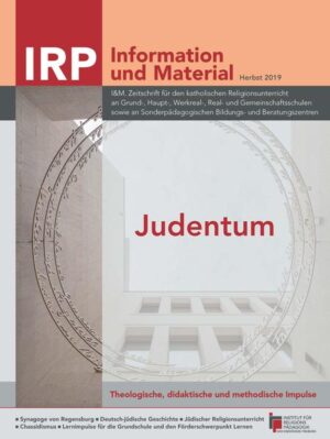 Editorial Bildbetrachtung Maria Jakobs INFORMATION Deutsch-jüdische Geschichte Michael K. Schulz Die Shoah und die Frage nach Gott Theodizee bei Hans Jonas Herbert Rommel Wozu braucht die Landesregierung Baden-Württemberg einen Beauftragten gegen Antisemitismus? Michael Blume Buch- und Linktipps zum Thema Antisemitismus Tobias Zugmaier Der osteuropäische Chassidismus-ein Phänomen seiner Zeit Fabian Freiseis Lernen: die höchste aller Pflichten im Judentum Daniel Krochmalnik Der Jüdische Religionsunterricht in Baden Susanne Benizri-Wedde MATERIAL Impulse aus dem Elementarbereich Ist der Davidstern am Himmel? Interreligiöses Lernen im Kindergarten anhand von Symbolen und Kultgegenständen Heike Helmchen-Menke Lernimpulse Grundschule Praxisbeispiel für die Grundschule-Grundwissen zum Judentum Sabine Baßler Lernimpulse Sonderpädagogik Das Thema Judentum in Klasse 9 an einer Schule mit Förderschwerpunkt Lernen Veronika Bäuerle MEDIEN Literaturtipps Josef Gottschlich Mediathek Filmtipps Josef Gottschlich Linktipps Jonas Müller AKTUELL didacta … also bin ich-Ausstellung im KRH Freiburg Bernhard Maier