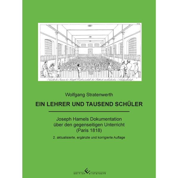 Im Zentrum des Buches steht das von Joseph Hamel, deutsch-russischer Staatsbeamter und Mitglied der Akademie der Wissenschaften in St. Petersburg, verfasste und im Jahre 1818 in deutscher Sprache in Paris erschienene Werk über den „gegenseitigen Unterricht“. Joseph Hamel dokumentiert darin ein Schul- und Unterrichtssystem, das der schottische Geistliche Dr. Andrew Bell 1797 im Militärwaisenhaus von Madras „erfunden“ hatte und das wenig später von dem Quäker Joseph Lancaster 1806 in ähnlicher Form in seiner Schule im Londoner Stadtteil Southwark entwickelt wurde. Das Grundprinzip der beiden Innovationen ist eine extreme Verlagerung der üblicherweise einem Lehrer vorbehaltenen Erziehungs- und Lehrtätigkeiten auf fortgeschrittene Schüler (Monitoren). Die Funktion des „Lehrers“ beschränkt sich darauf, das Gesamtsystem des Unterrichts organisatorisch einzurichten, zu überwachen und funktionsfähig zu halten. Durch die Übertragung der Lehrerfunktionen auf Monitoren war es in Verbindung mit einem komplexen, perfekt geplanten Arrangement von didaktisch-methodischen Maßnahmen möglich, einen Massenunterricht für bis zu 800-1.000 in einem einzigen und entsprechend großen Lehrsaal versammelte Schüler unter der Aufsicht nur eines Lehrers durchzuführen und den Schülern in kürzester Zeit, mit hoher Lerneffizienz und minimalem Kostenaufwand das Lesen, Schreiben und Rechnen beizubringen, religiöses Wissen zu vermitteln und sie in moralisch-sittlicher Hinsicht zu bilden. Sich mit Hamels Werk zu beschäftigen ist aus mehreren Gründen interessant und reizvoll: 1. Das von Hamel dargestellte monitoriale System des „gegenseitigen Unterrichts“ (Bell-Lancaster-System) gehört zu den spektakulärsten Didaktik-Entwürfen, die in der Geschichte der Pädagogik jemals verwirklicht worden sind. 2. Hamel dokumentiert das englische Unterrichtssystem in einer so umfassenden und detaillierten Weise, wie es von keinem anderen Autor geleistet worden ist. 3. Interessant und bemerkenswert ist auch der konkrete Entstehungshintergrund des Werkes: Hamel hat seine Dokumentation im Auftrage des russischen Zaren Alexander I. angefertigt. Seine Befunde und gutachtlichen Bewertungen des englischen Unterrichtssystems haben entscheidend zur Entstehung und Weiterentwicklung der russischen Lancasterschulbewegung beigetragen. 4. Ebenso besonders spannend und aufschlussreich ist schließlich die Biografie des Autors. Der 1788 in der Herrnhuter Brüdergemein Sarepta an der Wolga geborene und 1862 in London während eines Besuches der Weltausstellung gestorbene Arzt, Naturforscher und Technologe Joseph Hamel gehört sicherlich zu den interessantesten Forscherpersönlichkeiten der ersten Hälfte des 19. Jahrhunderts. Es waren nicht zuletzt diese Gründe, die auch Stratenwerth veranlassten, sich mit Hamels Werk auseinanderzusetzen, dessen vielfältige Entstehungsgeschichte zu rekonstruieren, es in die russische Lancasterschulbewegung einzuordnen und darüber hinaus eine aufwendige biografische Recherche durchzuführen. Nach dem Erscheinen der ersten Auflage im Jahre 2014 wurden neue, bis dahin unbekannte russische Informationsquellen gefunden und biografisch ausgewertet. Der Text der ersten Auflage musste deshalb aktualisiert und an mehreren Stellen ergänzt werden.