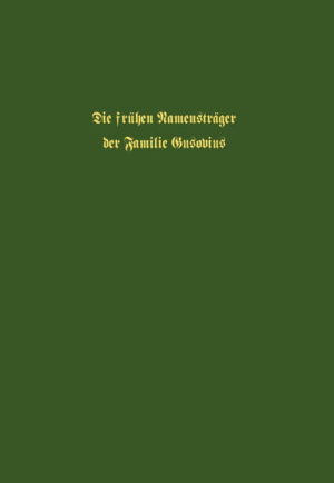 Die frühen Namensträger der Familie Gusovius | Bundesamt für magische Wesen