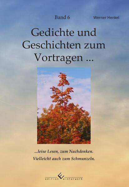 Das Wort, welches mit „L“ beginnt und mit „e“ endet, finden Leser und Leserinnen und Leser in fast jeder Strophe. Vielleicht gibt es beim Lesen den sogenannten AHA Effekt und ein „genau wie bei mir“. Lassen Sie sich überraschen! W. Henkel