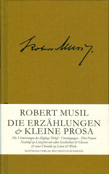 Erzählungen & Kleine Prosa. Robert Musil gilt vor allem als Autor eines unvollendet gebliebenen Jahrhundertromans, sein übriges schriftstellerisches Werk gerät darüber fast in Vergessenheit. Diese Edition rückt es ins Zentrum und feiert Musils Prosa abseits des Mannes ohne Eigenschaften: Sie beginnt mit den „Verwirrungen des Zöglings Törleß“ („Bleibt auch für den Beginn des 21. Jahrhunderts eine ergiebige Pflichtlektüre“, Literaturhaus.at), dem Roman, der Musils einziger großer Bucherfolg werden sollte. In ihm analysiert er Grausamkeit, Sadismus und Lust an menschlicher Erniedrigung, Musil selbst empfahl in den 30er-Jahren, sein Debüt als literarische Prophetie des Dritten Reiches zu lesen. Unsere Edition enthält darüber hinaus die großen Erzählungen (Die Vollendung der Liebe, Die Portugiesin u.a.), die meisterlichen Prosastücke aus dem 1936 erschienenen „Nachlass zu Lebzeiten“ (in der Erzählung „Die Amsel“ schildert Musil eine Nahtoderfahrung aus dem Ersten Weltkrieg) sowie verstreut publizierten kleinen Erzählungen und Glossen (Die Sturmflut auf Sylt, Der letzte Ritter, Als Papa Tennis lernte u.a.).