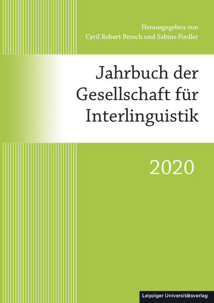 Jahrbuch der Gesellschaft für Interlinguistik 2020 | Bundesamt für magische Wesen