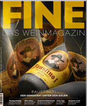 Das Hauptthema dieser Ausgabe ist: RIOJA Faustino: Rembrandt hinter Gittern RIBERA DEL DUERO Bodegas Portia: Faustinos neues Flaggschiff Weitere Themen sind: FINE CHARTA Die FINE Weinbewertung TASTING Die besten Grand Cru Rieslinge 2020 STEIERMARK Erwin Sabathi macht Pinot Noir TASTING Praxistest: So wirkt Sauerstoff im Wein REPORTAGE Das britische Fort Knox für Weinsammler SPIRITUOSEN Mixing hochwertig und hochprozentig TOSKANA Andrea Franchetti zaubert mit Cabernet Franc GENIESSEN Ursula Heinzelmann zeigt ein Herz für Pasta DIE GLORREICHEN SIEBEN Königsdisziplin Cuvées WEIN UND SPEISEN Jürgen Dollase isst im Goldstein Wiesbaden TASTING Chateau Musars Langstreckenläufer aus dem Libanon DIE PIGOTT KOLUMNE Der schizophrene Cabernet-Sauvignon BESTE LAGEN Spätburgunder aus dem Assmannshäuser Höllenberg NACHGEFRAGT Romanée-Conti reagiert auf Vorwürfe CHAMPAGNE Die 100 wichtigsten Champagner Teil 2 WORTWECHSEL Wein im Restaurant - da läuft was falsch BORDEAUX Troplong Mondot: Auf dem Zauberhügel von Saint-Émilion DAS GROSSE DUTZEND Branaire-Ducru: Geheimtipp aus Bordeaux WEIN UND ZEIT So begann das deutsche Weinwunder WÜRTTEMBERG Moritz Haidle zeigt Profil ABGANG Trauer um einen Großen