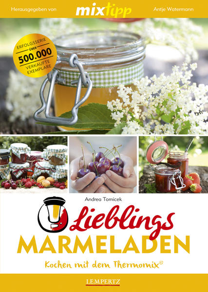 Erdbeer-Rhabarber-Marmelade und Pflaumenmus, Pfirsich-Mango-Marmelade und Nektarinenkonfitüre – mit diesen Marmeladen und noch vielen mehr hast du einen tollen Start in den Tag! Wie wir in diesem Buch zeigen, ist die hauseigene Marmeladenherstellung keineswegs auf den Sommer beschränkt: Auch in der kalten Jahreshälfte lassen sich mit etwas Kreativität die tollsten Marmeladen herstellen, die dein Frühstück perfekt machen! Dabei kommen pikante Köstlichkeiten wie Physalismarmelade, Lotti Karotti und Tomatenmarmelade nicht zu kurz. Andrea Tomicek stellt hier zusammen mit dem Team MIXtipp ihre Rezeptsammlung aus guten alten Familienrezepten und exotisch-würzigen Neukreationen zum Nachkochen zur Verfügung. Mit verschiedenen Gewürzen und tollen Zutaten kannst du eine große Auswahl an Marmeladen zaubern – von der klassischen Erdbeer- bis hin zur originellen Kartoffelmarmelade – und dank Thermomix meist in noch nicht einmal 20 Minuten! Alle Rezepte lassen sich ganz leicht mit dem TM 5 und dem TM 31 nachkochen. Marmeladen einkochen – eine mühsame und zeitaufwändige Angelegenheit? Das war gestern! Dank dem Thermomix heißt es heute: Marmeladen einkochen macht Spaß!