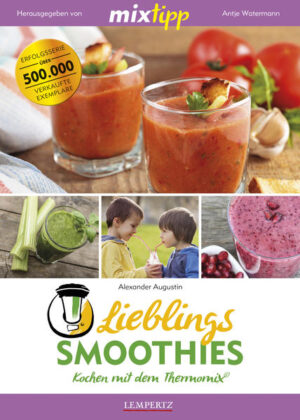 Smoothies - der perfekte Start in den Tag, gesunder Snack für Zwischendurch oder Ersatz für eine ganze Mahlzeit. Super schnell gemacht liefern diese Energiebomben dem Körper alle wichtigen Vitamine und Mineralstoffe, die er benötigt. Unser Autor Alexander Augustin hat sich eine Woche lang während einer Detox-Kur mit den leckeren Frucht-und Gemüseshakes beschäftigt und sie kennen und lieben gelernt. Mittlerweile verwöhnt er seine Frau und seinen Sohn mit tollen Kombinationen, die er selbst entwickelt hat. Besonders sein Sohn kann gar nicht genug von den bunten Fruchtsäften bekommen. Für dieses Buch hat Alexander Augustin seine liebsten Smoothies mit cleveren Tipps und Tricks rund um das Thema Smoothie zusammengestellt. Welche Vitamine dein Lieblingssmoothie enthält, kannst du zum Beispiel ganz leicht dank eines übersichtlichen Glossars herausfinden, in dem jede Obst- und Gemüsesorte aufgelistet ist. Die cremigen Vitaldrinks werden nur aus allerbesten und frischesten Obst und Gemüse gemacht - die praktische Saisontabelle hilft dir bei der Auswahl. Wenn du mit den Powerdrinks eine ganze Mahlzeit ersetzt, können sie auch toll beim Abnehmen helfen! Und das Beste: Sie sind ganz einfach mit dem TM 5 und TM 31 zuzubereiten. . Einfach mixen und genießen!