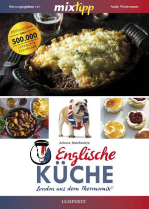 Kleistriger Porridge und englisches Frühstück mit Baked Beans, Spiegelei und Bacon - das war einmal. Die englische Küche hat weit mehr zu bieten: Dies ist nicht nur den zahlreichen Spitzenköchen und internationalen Einflüssen auf der Insel zu verdanken. Denn innerhalb weniger Jahre hat sich die British Cuisine längst zu einem Schlemmerparadies gemausert. Das weiß auch Ariane Mackenzie, die das Team MIXtipp auf eine kulinarische Reise durch Großbritannien mitgenommen hat. Ihre Rezepte reichen von der traditionellen, englischen Hausmannskost bis zu raffinierten Speisen mit multikulturellen Einflüssen. Ob Chicken Pâté, Teryiaki Chicken, Peanut Saté, Sponge Cakes oder Pavlova - für jeden wird etwas dabei ein. Und selbst der verhasste Porridge bekommt von unserer Autorin eine ganz neue Note eingehaucht. Daneben gibt es viele Tipps und Tricks rund um Großbritannien, den Thermomix und natürlich die Rezepte. Alle vielfältigen Köstlichkeiten kannst du wie immer mit deinem TM 5 oder TM 31 zubereiten. Have fun and enjoy!