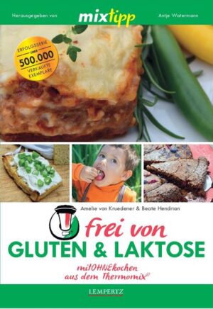 Wer gluten- und laktosefrei leben will oder muss, vermisst oft die leckeren Sachen aus allergiefreien Zeiten. So erging es auch unseren Autorinnen Amelie von Kruedener und Beate Hendrian. Die fast zeitgleiche Diagnose vor ein paar Jahren war zunächst ein Schock, bevor allmählich das Entdecken losging: Schnell waren sie begeistert, wie unkompliziert und doch schmackhaft nun die Rezepte für Frühstück, Kuchen und Desserts, Snacks, Pasta, Getreidegerichte und Saucen aussehen konnten. Gemeinsam mit dem Team Mixtipp machen die beiden berufstätigen Mütter mit diesem Buch das MitOHNEkochen nun alltagstauglich: Die Ergebnisse sind köstliches Brot, saftige Brownies, himmlischer Frischkäse, selbstgemachter Joghurt und noch so viel mehr - alles aus bezahlbaren Zutaten und im Thermomix® in Windeseile zubereitet. Endlich ein gutes Bauchgefühl!