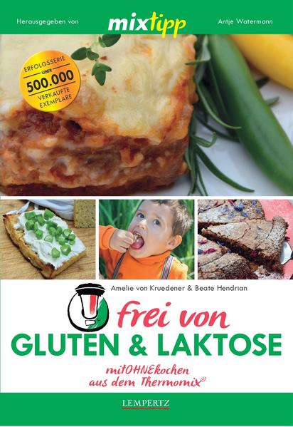 Wer gluten- und laktosefrei leben will oder muss, vermisst oft die leckeren Sachen aus allergiefreien Zeiten. So erging es auch unseren Autorinnen Amelie von Kruedener und Beate Hendrian. Die fast zeitgleiche Diagnose vor ein paar Jahren war zunächst ein Schock, bevor allmählich das Entdecken losging: Schnell waren sie begeistert, wie unkompliziert und doch schmackhaft nun die Rezepte für Frühstück, Kuchen und Desserts, Snacks, Pasta, Getreidegerichte und Saucen aussehen konnten. Gemeinsam mit dem Team Mixtipp machen die beiden berufstätigen Mütter mit diesem Buch das MitOHNEkochen nun alltagstauglich: Die Ergebnisse sind köstliches Brot, saftige Brownies, himmlischer Frischkäse, selbstgemachter Joghurt und noch so viel mehr - alles aus bezahlbaren Zutaten und im Thermomix® in Windeseile zubereitet. Endlich ein gutes Bauchgefühl!