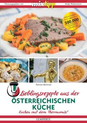 Lass dich in die österreichische Genusswelt entführen! Die in Wien geborene und aufgewachsene Autorin Patrizia Berkholz hat über 40 Rezepte ihrer Heimat für den Thermomix® bearbeitet. Sowohl TM 5 als auch TM 31 können dich auf deiner Reise begleiten! Patrizia Berkholz liebt das genussvolle Leben und ein leckeres Essen gehört für sie selbstverständlich dazu. Nichts hilft so gut gegen Heimweh wie Kärtner Kasnudeln oder der Schlagobers-Guglhupf, den die Oma immer gebacken hat. Im Alltag lieben die Kinder Rahmnockerl und Palatschinken in verschiedensten Variationen. an Festtagen werden Waldviertler-Knödel, Wiener Kohl und selbstverständlich Tafelspitz serviert. Gäste lieben es mit Schinkenfleckerln, Liptauer oder faschierten Laberln verwöhnt zu werden und der Höhepunkt sind verschiedene Strudel, Sachertorte und die obligatorische Linzer zum Kaffee. Ein Glossar erklärt spezielle österreichische Begriffe, und natürlich findest du alle Zutaten im heimischen Supermarkt. Mix dich auf die Reise in die österreichische Küche!