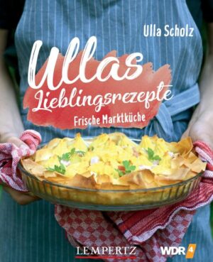 Vielen WDR 4 Hörern ist Ulla Scholz als sympathische Stimme und Köchin bekannt, die ihnen wöchentlich ein neues Lieblingsrezept präsentiert. Essen und Trinken sind ihre Leidenschaft, die sie 20 Jahre lang im ausgezeichneten Kölner Restaurant „Tafelspitz“ auslebte. Hier präsentiert sie nun 60 ausgewählte Lieblingsrezepte für eine alltagstaugliche und frische Küche - es wird eingekocht, gedünstet, gebraten, gebacken und natürlich geschlemmt. Mit der Freude an Zutaten und Zubereitung interpretiert sie bodenständige Klassiker auf überraschende Weise neu. Fleisch- und Fischliebhaber kommen bei ihr ebenso auf ihre Kosten wie Gemüsefans. Ebenso gibt es Tipps für den frischen und regionalen Einkauf in Nordrhein-Westfalen, denn für ihre Marktküche bedient sich Ulla Scholz gerne an der saisonalen Fülle von heimischen Märkten und Hofläden.