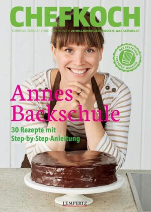 Suchen Sie Ideen für süße Verführungen? Dann sind Sie hier richtig auf dem Weg zum Backglück. Hier finden Sie die besten Step-by-Step-Rezepte von Anne Lucas, bekannt aus dem CHEFKOCH-Magazin. Verwöhnen Sie Ihre Lieben mit leckererem Gebäck, wie z. B. Mohnstriezel, verführerischen Macarons oder köstlichen Torten.Von der Johannisbeer-Himmelstorte, über American Apple Pie bis hin zur Schokoladentorte nach Sacher-Art, macht die Schritt-für-Schritt-Anleitung aus jedem den perfekten Bäcker. Los gehts und viel Spaß beim Nachbacken! ® Lizenz der Marke CHEFKOCH durch CHEFKOCH GmbH eine 100 % Tochter der Gruner + Jahr Deutschland GmbH - Alle Rechte vorbehalten