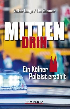 Volker Lange ist seit 1981 Polizist in Köln und leitet seit zehn Jahren als Polizeidirektor die Inspektion Köln-West in Ehrenfeld. Streifenbeamter, Motorradpolizist, Zivilfahnder, Leiter bei der Bereitschaftspolizei, Einsätze im Stadion bei Spielen des 1. FC Köln und Kommandoführer eines SEKs: Der 60-Jährige kennt alle Facetten der Polizeiarbeit. In „Mittendrin“ lässt Tim Stinauer, Redakteur und langjähriger Polizeireporter des „Kölner Stadt-Anzeiger“, Volker Lange von 19 herausragenden Einsätzen berichten, die ihm in Erinnerung geblieben sind - weil sie besonders spektakulär waren oder in hohem Grad brisant, rührend, komisch, abseitig oder traurig. Klar und offen spricht er über die Gefühle eines Polizisten, über die Last der Verantwortung im Job, über Schuld, Angst und Fehlentscheidungen. Und darüber, wie es sich damit lebt, für den Tod eines Menschen mitverantwortlich zu sein.