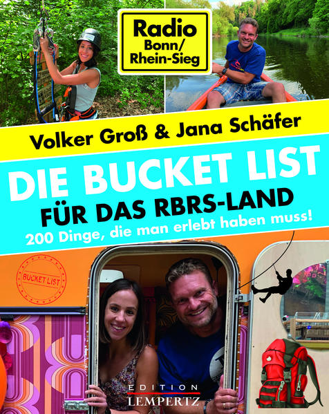 Endlich mal Zeit, aber gar keinen Plan, was du unternehmen sollst? Wie gut, dass du zu diesem Buch gegriffen hast. Die Langeweile hat jetzt ein Ende! Entdecke mit Jana und Volker deine Region in allen Formen und Farben, Langeweile kommt hiermit sicher nicht auf. Das Moderationsteam von Radio Bonn/Rhein-Sieg hat für dich die Region abgecheckt und zu jeder Kategorie eine Top 5 erstellt, dabei kann einfach nichts schief gehen! Humorvoll und authentisch präsentieren Jana und Volker 200 Dinge, die man erlebt haben muss. Von 5 Orten in luftiger Höhe über 5 Räume, die ihr schnellstmöglich verlassen solltet zu den 5 besten Orten zum Entspannen. Das und vieles mehr erwartet dich! Also los, pack deine Sachen und ab!