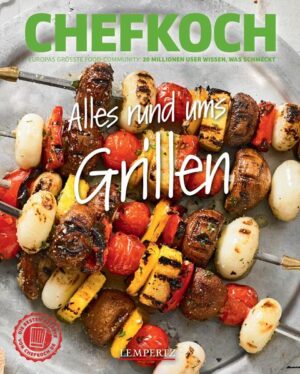 Grillen liegt mehr denn je im Trend. Nicht nur im Sommer, wenn es aus Gärten, Parks und von Balkonen würzig und appetitanregend duftet - auch das Wintergrillen wird immer populärer! Die CHEFKOCH-Community hat im Lauf der Zeit zahlreiche Rezepte rund ums Grillen ausgetauscht: vom klassischen T-Bone-Steak mit Teufelssauce über Honig-Fleisch-Fackeln und Kräuterfisch vom Grill bis hin zu gefüllten Backkartoffeln, Grillgemüse oder Zucchinispießen. Hinzu kommen Grillsaucen, Marinaden, Beilagen und Salate bei diesem Buch bleiben wirklich keine Grillwünsche offen! Grillen ist eindeutig etwas für jeden Geschmack: ob für Fleisch- oder Fischliebhaber, für Veganer oder Flexitarier In diesem CHEFKOCH-Buch sind die besten Rezepte rund ums Grillen versammelt. Da läuft einem schon beim Lesen das Wasser im Mund zusammen! ® Lizenz der Marke CHEFKOCH durch CHEFKOCH GmbH eine 100 % Tochter der Gruner + Jahr Deutschland GmbH - Alle Rechte vorbehalten