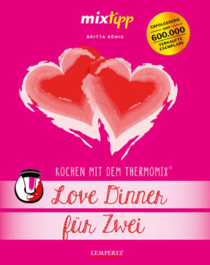 Kerzenlicht, romantische Musik, prickelnde Getränke und dazu eine unwiderstehliche kulinarische Kreation aus dem neuesten mixtipp „Love Dinner für zwei“. Das Erfolgsrezept für einen romantischen Abend zu zweit. Verzaubere Dein Gegenüber z.B. mit einer „Süsskartoffelsuppe mit Basilikum Pesto“, gefolgt von „Garnelen in würziger Kokossauce“ und zum verführerischen Abschluss mit einer „Pina-Colada-Creme“. Für ein gelungenes „Love Dinner“ findest Du in diesem Kochbuch zahlreiche kreative Rezepte, um den richtigen Geschmack Deines Partners zu treffen.