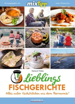 Mixt du schon? Lust auf Fisch? Für alle Liebhaber von Speisen aus Meer und See hat das Team Mixtipp gemeinsam mit dem Autor Gerhard Walter über 40 leckere und ausgefallene Fischrezepte zusammengestellt. Gerhard Walter alias Gerry ist ein Spezialist für Fischgerichte und begeistert seit einem Jahr seine Fans in verschiedenen Internetforen mit seinen Rezepten, die er ausschließlich mit dem Thermomix kreiert. Über Meeresfrüchte, verschiedene Fischarten bis hin zu Krustentieren ist alles vertreten, was die weltweiten Gewässer zu bieten haben. Neben traditionellen Gerichten mit Lachs oder Matjesstückchen in Dillsahne experimentiert Gerry auch mit exotischen Meeresbewohnern. Dabei verwöhnt er uns ebenfalls mit kreativen Suppen oder speziellen Vorspeisen - da ist einfach für jeden Geschmack und Anlass etwas dabei. Neben den Rezepten bietet das Buch eine umfassende Warenkunde, die auch Anfängern den Einstieg in die Fisch- und Meeresfrüchtewelt erleichtert. Wie immer gilt: Alle Fischgerichte kannst du im TM 5 und TM 31 entspannt nachkochen. Wir wünschen dir viel Spaß beim Entdecken der Meeres-, Seen und Flusswelt und beim Zubereiten der Fischgerichte.