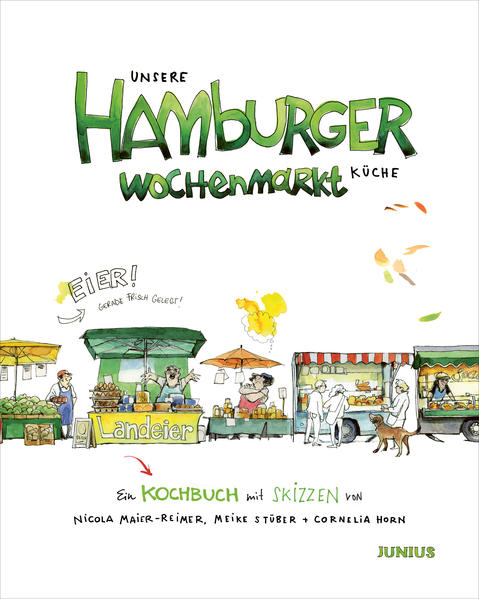 Die drei Autorinnen Nicola, Cornelia und Meike lieben es, auf den Wochenmarkt zu gehen. Zarte Kräuter, zu kleinen Sträußchen gebunden, saftige Tomaten, süß duftende Erdbeeren, ein Schnack im Vorübergehen - der Marktbesuch ist ein Fest für alle Sinne! Und in den Pausen, wenn Nicola ihr Skizzenbuch herausholt, bekommt der Markt seine ganz eigenen Konturen und Farben. Bei einer der Espresso-Pausen entstand die Idee für dieses Kochbuch. Die drei haben sich inspirieren lassen vom Angebot des Marktes, haben viel gekocht, sehr viel gezeichnet und sehr, sehr viel gelacht. Und wollen Neugier und Freude wecken: am Einkaufen auf dem Markt, am Leutegucken und natürlich am gemeinsamen Kochen und Essen.