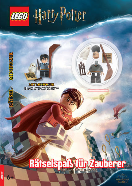 LEGO® Harry Potter™ Rätselabenteuer Rätseln mit LEGO® Minifigur „Harry Potter™“ Spannende Rätsel mit Harry Potter, Hermine Granger und Ron Weasley, inspiriert von ihren Abenteuern in den Filmen, warten auf kleine LEGO® Harry Potter™ Fans. Zusammen mit der Minifigur „Harry Potter™“ können Fans aufregende Missionen erfüllen und knifflige Aufgaben lösen. Liebevolle, handgezeichnete Szenen aus den Harry- Potter- Filmen lassen die Welt von LEGO® Harry Potter™ lebendig werden. Copyright © 2020 Warner Bros. Entertainment Inc. WIZARDING WORLD characters, names, and related indicia are © & ™ Warner Bros. Entertainment Inc. WB SHIELD: © & ™ WBEI. Publishing Rights © JKR. (s20) LEGO, the LEGO logo, the Brick and Knob configurations and the Minifigure are trademarks of the LEGO Group. ©2020 The LEGO Group. Produced by AMEET Sp. z o.o. under license from the LEGO Group.