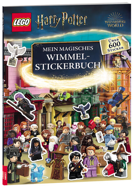 Stickern mit Harry und seinen Freunden Bilder vervollständigen und Aufgaben lösen mit Stickern Aufregende Wimmel-Stickerseiten mit Harry, seinen Freunden und Szenen rund um und in der Zauberschaule erwarten junge Fans von LEGO® Harry Potter™. Auf detaillierten Szenen aus den Harry-Potter-Filmen können mit wiederverwendbaren Stickern Bilder vervollständigt, Missionen erfüllt und knifflige Aufgaben gelöst werden. Das Stickerbuch eignet sich für Kinder ab sechs Jahren. Copyright © 2020 Warner Bros. Entertainment Inc. WIZARDING WORLD characters, names, and related indicia are © & ™ Warner Bros. Entertainment Inc. WB SHIELD: © & ™ WBEI. Publishing Rights © JKR. (s20) LEGO, the LEGO logo, the Brick and Knob configurations and the Minifigure are trademarks of the LEGO Group. ©2024 The LEGO Group.