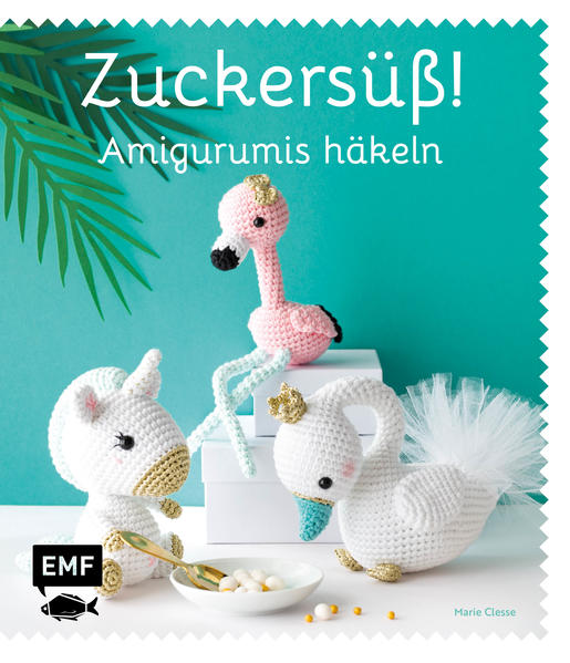 Zuckersüße Amigurumis werden hier tierisch leicht zum Leben erweckt. Vom putzigen Einhorn bis zum eleganten Schwan, vom farbenfrohen Tukan bis zum bezaubernden Flamingomädchen, diese Projekte in angesagter Glitzer- Pastell- Kombi haben Suchtfaktor! Die ideale Geschenkidee für Freunde, Kollegen und Familie und mit den Schritt- für- Schritt- Anleitungen ist das Nacharbeiten überhaupt kein Problem.