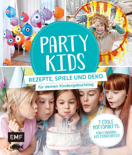 Kindergeburtstage sind etwas Besonderes für Kinder und oft eine Herausforderung für die Eltern. Was gibt es zu Essen? Welche Spiele sollen gespielt werden? Wie dekoriert man am Besten und kostensparend? Mit „Party Kids“ haben sie im Hand um Drehen Antwort auf all diese Fragen. Geordnet nach verschiedenen Themenwelten wird Eltern das passende Konzept zu jedem Wunschmotto an die Hand gegeben. Egal ob Unterwasserwelt- , Zirkus- , Prinzessinoder Piratenparty, hier findet man schnell genügend Ideen zu Goodie- Bags, Verkleidungen, Deko und Co. So bringt man Kinderaugen zum Strahlen!