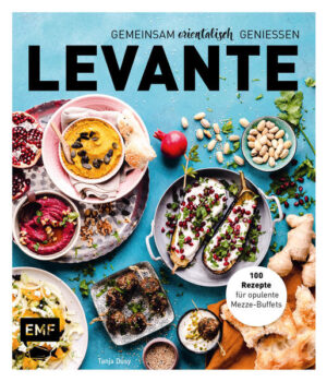 Mezze sind die neuen Tapas - Die neue Levante-Küche Die trendige Levante-Küche ist weit mehr als eine traditionelle Länderküche aus Syrien, dem Libanon, Israel oder Jordanien. Viele Gerichte basieren auf traditionellen orientalischen Speisen, bei denen frisches Gemüse, Hülsenfrüchte und reichlich Kräuter und Gewürze eine große Rolle spielen. Gleichzeitig ist sie aber auch offen und experimentierfreudig. Häufig ersetzen die Mezze, kleine Speisen in Portionsschälchen, ein ganzes Menü und laden dazu ein, sich ungezwungen mit Freunden und Familie an einer Tafel niederzulassen. Tanja Dusy präsentiert in 10 unterschiedlichen Food-Platten über 100 Rezepte, die die kulinarische Vielfalt des östlichen Mittelmeers in die eigenen vier Wände holt. Die Themen der Buffets reichen von Israeli Breakfast bis Shakshouka-Imbiss, von Barbecue bis Street Food, von Veggie-Platten bis orientalische Kaffeehaus-Sweets. Gemeinsam orientalisch genießen: Opulente Mezze-Tafeln oder orientalische Snacks - der Fantasie sind keine Grenzen gesetzt!