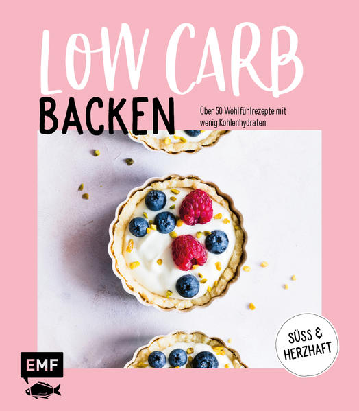 Wenig Kohlenhydrate, viel Genuss Ein Leben ohne Kuchen und Gebäck ist möglich, aber sinnlos. Für alle, die ohne Reue naschen wollen, bietet „Low Carb Backen“ den perfekten Ausweg. Die 50 Wohlfühlrezepte kommen teilweise mit wenig oder ganz ohne Zucker oder Kohlenhydrate aus, so dass auch Figurbewusste den süßen Genuss das ganze Jahr ohne schlechtes Gewissen erleben können. Mandeltarte, Himbeer-Cupcakes, Nussecken und Schokokuchen ohne Mehl werden so zu gesunden Alternativen. Auch herzhafte Leckereien wie Sonntagsbrötchen, Flammkuchen mit Lachs und Eiweißbrot mit Chia-Samen sind schnell zubereitet. Mit praktischem Grundlagenteil und wissenswerten Infos zur gesunden Low-Carb-Ernährung sowie Nährwertangaben zu jedem Rezept.