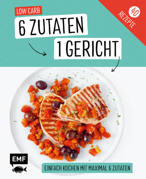 So einfach war Kochen noch nie! Mit maximal 6 Zutaten leckere Gerichte zubereiten - und das für einen kleinen Preis! Die genialen und ganz einfachen Rezepte sind schnell zubereitet, durch die extrapraktische Aufmachung mit Zutatenfotos und präziser Schritt-für Schritt-Anleitung sind Low-Carb-Gerichte, die allen schmecken, auch nach einem stressigen Tag fix gekocht. Große Vielfalt, wenige Zutaten - genial einfach!