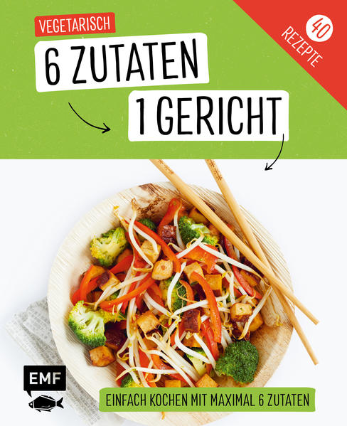 So einfach war Kochen noch nie! Mit maximal 6 Zutaten leckere Gerichte zubereiten - und das für einen kleinen Preis! Die genialen und ganz einfachen vegetarischen Rezepte sind schnell zubereitet, durch die extrapraktische Aufmachung mit Zutatenfotos und präziser Schritt-für Schritt-Anleitung sind Klassiker und einfache Alltagsgerichte, die allen schmecken, auch nach einem stressigen Tag fix gekocht. Große Vielfalt, wenige Zutaten - genial einfach!