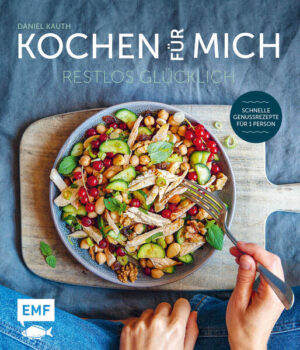 In Deutschland leben 41% der Menschen alleine - Singles, Witwen oder Paare in Fernbeziehungen. Für sie ist dieses Buch - denn nur, weil man alleine isst, soll es ja trotzdem schmecken! Die Rezepte sind so konzipiert, dass keine Reste übrig bleiben und für jeden Geschmack etwas dabei ist: Es gibt einfache One-Pot-Gerichte und schnelle Turbo-Gerichte unter 30 Minuten, Soulfood für die Seele, wenn der Tag mal nicht so schön war, Klassiker wie Omas Gemüseintopf oder Burger und gesunde Rezepte von Low Carb bis zuckerfrei, aber auch Couch-Potato-Sünden, wenn der Liebste mal beim Fußball ist. Praktische Tipps zur Haltbarkeit von Zutaten und Meal Prep runden das Buch ab. Restlos glücklich - mit tollen Rezepten, die das Essen auch allein zu einem Genuß machen!