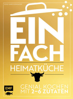 Von der Nordseeküste bis zum Alpenraum Regionale Produkte und Traditionsrezepte von der Mutter oder der Großmutter, die eine Hinwendung nach Vertrautheit und der Sehnsucht nach Heimat symbolisieren, sind gefragt wie nie zuvor. Kein Wunder: Zuhause schmeckt’s einfach am besten! Egal ob Wiener Schnitzel, Bohnen, Birnen & Speck, Heringssalat, Kartoffelrösti, Sauerbraten oder die klassische Bayrisch Creme: in diesem Kochbuch präsentieren sich 150 traditionell-gutbürgerliche Rezepte, die jeder kennt und liebt.Die Gerichte sind ebenso vielfältig wie umfangreich und decken Vorspeisen, Hauptgerichte und Desserts ab. Das Besondere daran: Diese klassischen Rezepte kommen mit nur maximal 6 Zutaten aus. Durch die extrapraktische Schriftgröße und die bebilderten Zutaten lassen sich die Rezepte gut nachvollziehen und sind im Handumdrehen zubereitet. Auf dieser kulinarischen Reise durch die verschiedenen Regionen der deutschsprachigen Küche entdeckt jeder sein persönliches Lieblingsgericht wieder.