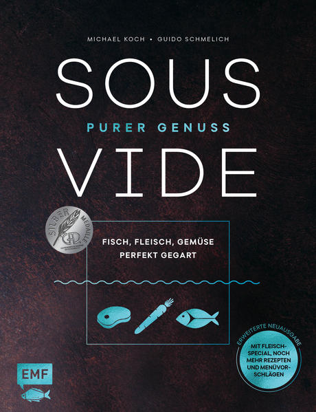 Sous-vide - die innovative Gartechnik der Spitzenküche kann sich jeder in die eigene Küche holen! Hinter dem Begriff Sous-vide steckt das Garen von Lebensmitteln im Wasserbad, eingeschweißt in einer Vakuumverpackung. Fleisch, Fisch oder Gemüse gart darin bei einer exakt gleichbleibenden Temperatur, die - je nach Produkt - etwa zwischen 49 und 68 Grad liegt. In "Sous-Vide - Purer Genuss" finden sich alle Grundlagen und Profitipps zum Sous-vide-Garen zu Hause - von der optimalen Gerätewahl über die richtige Gartemperatur bis zum schonenden Dämpfen, von der Auswahl des richtigen Fleischs bis zu Würz- und Mariniertechniken. Die über 90 Rezepte für Suppen, Fleisch, Fisch und Desserts lassen keine Wünsche offen: Eggs Benedict mit gedämpftem Spargel, BBQ-Rinderbrust mit Ananas-Coleslaw, gedämpfte Gua-Bao-Buns mit Schweinebauch und eingelegtem Gemüse oder Vanillecreme mit Ahornsirup sind nur eine kleine Auswahl. Als besonderes Extra gibt es Vorschläge für das perfekte Menü zum Fest - ob Weihnachten oder Silvester - und ein Special zum perfekten Steak. Diese aktualisierte Neuauflage beinhaltet neue Rezepte und Menü-Vorschläge und ist mit seiner hochwertigen Ausstattung das ideale Geschenk für Hobbyköche und Genießer.