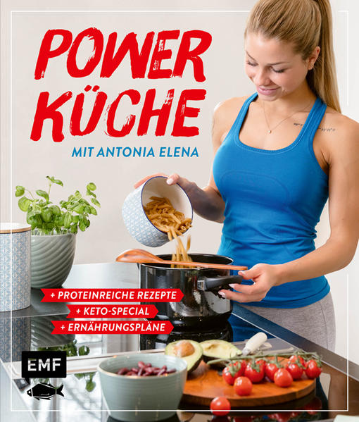 100% Proteinpower: Das Kochbuch von Antonia Elena, einer der wichtigsten Fitness-Influencern im deutschsprachigen Raum, stellt eine energiereiche Ernährung für Sportler und Hobby-Athleten vor, die sich optimal zu ihrem Trainingsplan ernähren möchten. Jede Körperzelle besteht aus Eiweiß, deshalb sind Proteine die Wunderwaffe für den Muskelaufbau. Im Grundlagenteil erklärt sie den Trend der Proteinküche und lässt so jeden seine eigene, individuelle Ernährungsstrategie finden. Zudem liefert das Buch 60 Wohlfühl-Rezepte für die optimale Unterstützung des Muskelaufbaus - viele davon auch für Veggie- oder Low Carb-Küche - und viele gesunde Snack-Ideen für unterwegs. Als besonderes Extra enthält das Buch ein Keto-Special mit allem Wissenswerten rund um den aktuellen Ernährungstrend und leckeren Rezepten.