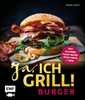 50 innovative Burger-Kreationen für den Grill - mit Fleisch, Fisch, vegetarisch und vegan Plus Grundrezepte für Burger-Buns, hausgemachte Saucen, Chutneys, Salate und mehr Geballtes Burger-Know-how: die perfekte Vorbereitung und praktische Tipps fürs Grillen