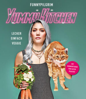 Das erste Kochbuch der YouTuberin funnypilgrim! 75 Rezepte aus aller Welt, die lecker, einfach und veggie sind. Vegetarische und vegane Trendküche Mit Kommentaren des beliebten Katers Peaches YummyKitchen ist eine kulinarische Reise um die Welt. Neu interpretierte Klassiker wie vegetarische Krautwickel treffen auf moderne Leckereien wie eine Sushi Bowl mit Quinoa oder den internationalen Allrounder Fried "Chicken" mit Portobello-Pilzen. Zum Dessert gib es philippinische Bananen-Lumpia mit Salted Caramel oder eine fruchtige Komposition aus Mango und Chia-Samen. Ganz viel Gemüseliebe, gesunde Super Foods und die Kombination aus bekannten Geschmäckern und exotischen Komponenten machen aus YummyKitchen ein Kochbuch der besonderen Art. Immer lecker. Immer einfach. Immer veggie. Köchin Mira wurde als funnypilgrim auf YouTube bekannt. Auf ihrem zweiten Kanal yummypilgrim teilt sie Woche für Woche ihre Leidenschaft und Begeisterung fürs Kochen mit ihren Zuschauern. Die 75 Rezepte ihres ersten Kochbuchs sind so abwechslungsreich und experimentierfreudig wie die Autorin selbst. Dabei bleiben sie aber immer einfach umzusetzen - auch für Veggie-Neulinge. Probiert es aus und werdet wie Mira zu einem yummypilgrim! Für YummyKitchen hat Mira alle Gerichte selbst gekocht und fotografiert. Das besondere Plus für Fans von Miras YouTube-Kanal: Das Buch enthält auch ganz private Fotos von Mira sowie die Lieblingsrezepte der Community. Und natürlich darf Kater Peaches nicht fehlen. Er gibt Tipps und kommentiert das Tun seines Frauchens auf seine bekannt liebenswürdige Art.