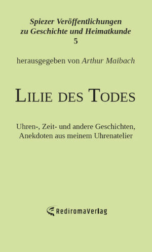 Was haben ein Uhrenatelier in Spiez, die Französische Revolution, der Zweite Weltkrieg, eine Dame aus Berlin und ein Mann in russischer Gefangenschaft miteinander zu tun? Erst beim genauen Hinsehen erkennt man einen Zusammenhang. Es sind Begebenheiten und Tatsachen, welche sich im Atelier in Spiez fanden. Es sind Geschichten von Uhren und Menschen. Uhren, die vor und während der Reparatur ihre Geschichten erzählten. Aber auch die Gedanken über Zeit und Zeitmessung, welche mich zum Philosophieren brachten. Möge dieses kleine Büchlein dazu dienen, Sorge zu unseren Uhren und der uns anvertrauten Geschichte zu tragen. Wenn wir uns der Geschichte nicht bewusst sind, sind wir verdammt, sie zu wiederholen.