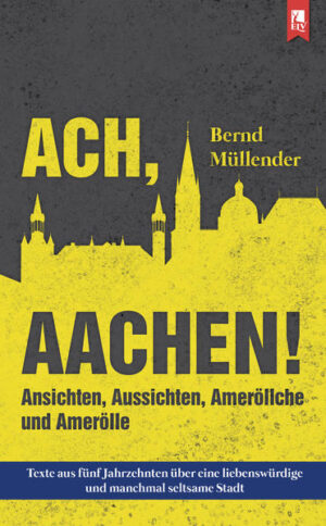 Aachen wähnt sich einmalig. Ist es auch, zumal natürlich jede Gemeinde einmalig ist. Aber: Keine Stadt wähnt sich so besonders einmalig wie Aachen. Aachen ist schön, zumindest an manchen Stellen. Aachen leidet bisweilen an Selbstüberschätzung, sieht sich gern als karlsmäßiger Mittelpunkt Europas und ist gleichzeitig eine randständige Provinzmetropole. Aachen ist ganz vorne im Alphabet (weshalb man offiziell auf den Titel »Bad« verzichtete), und in Aachen liebt man das Niedliche: Da geht man gerne für ein kleines Päuschen ins Städtchen, um im Sönnchen ein Bierchen zu genießen. Der Journalist Bernd Müllender lebt seit Mitte der 1970er Jahre in Aachen und lenkt den Blick in seinen rund achtzig hier gesammelten und über die Jahre in diversen Zeitungen, Zeitschriften und Magazinen veröffentlichten Texten auf vierzig Jahre Aachener Geschichte. Die Auswahl umfasst lange Reportagen, kleine Glossen, Portraits, Kolumnen, Interviews und kommentierende Berichte aus der kleinen und der großen Politik, aus Kultur- und Alltagsleben im Dreiländerland, zu Wirtschaft und Karnevalstreiben, zu Verkehrschaos, den Pferden in der Soers und manchen scheinbar nebensächlichen Dingen des tagtäglichen Aachener Daseins. Dieses Buch ist keine Hommage an unsere Stadt, keine Beweihräucherung, keine Huldigung und keine Liebeserklärung, auch wenn von den ungezählten liebenswürdigen Aspekten und Personen natürlich ausführlich die Rede ist. Es geht ebenso um eine Stadt voller Seltsamkeiten, politischer, kultureller und fußballerischer Unfähigkeiten, Absurditäten und bemühte Weltläufigkeit.