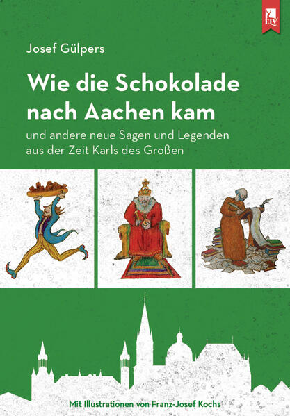 Als Stadtund Museumsführer begleitet Josef Gülpers seit vielen Jahren Besucherinnen und Besucher aus aller Welt durch Aachen. Dabei berichtet er natürlich auch von den bekannten Aachener Sagen und Legenden, vom Daumen des Teufels etwa, den man noch heute im bronzenen Löwenkopf am Domportal ertasten kann. Oder von der alten Marktfrau, die den Teufel überlistete, als dieser die Stadt unter Sand begraben wollte und stattdessen Lousberg und Salvatorberg schuf. Diese und viele weitere Aachener Sagen und Legenden sind oft erzählt worden. Einige andere Begebenheiten aus der Zeit Karls des Großen aber blieben bis heute unvollständig oder gar gänzlich unerzählt. So wissen wir beispielsweise nicht, was genau es mit dem Brunnendenkmäler des Hühnerdiebs auf sich hat. Die Liebesgeschichte zwischen Emma und Einhardt kennen alle Aachenerinnen und Aachener - Aber was ist mit den anderen Söhnen und Töchtern Karls des Großen, die in der Aachener Pfalz lebten und aufwuchsen. Was zum Beispiel ist über die hübsche Theodrada oder den verwachsenen Pippin zu berichten? Und wie genau kam eigentlich die Schokolade nach Aachen? Da es so wenige Antworten auf diese und andere Fragen aus der Aachener Sagenund Legendenwelt gibt, hat Josef Gülpers kurzerhand »neue« geschaffen. Der bekannte Alsdorfer Künstler Franz- Josef Kochs hat diese Geschichten illustriert.