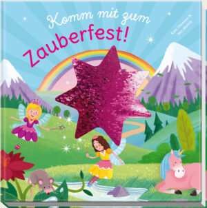 Komm mit zum Zauberfest! Tolles Extra : Wende die Pailletten des Sterns und verändere seine Farbe! Liebevoll erzählt und illustriert Zum Vorlesen und Betrachten für Kinder ab 3 Jahren Endlich ist es soweit und der Tag des Zauberfests ist gekommen! Es ist viel zu tun und jeder g eht einer anderen Aufgabe nach. Werden die Einhörner, Elfen, Riesen und Meerjungfrauen noch rechtzeitig fertig, bevor das große Fest im Regenbogenschloss beginnt? Achtung: Nicht geeignet für Kinder unter 3 jahren. Erstickungsgefahr wegen verschluckbarer Kleinteile.