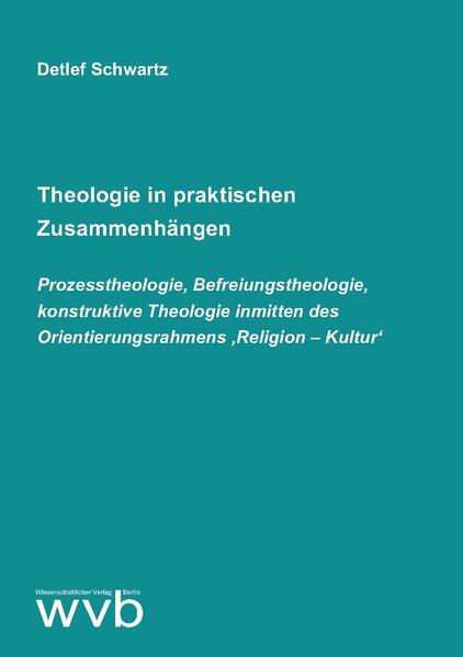 Dr. phil. Dr. theol. Detlef Schwartz, Jahrgang 1954, Pfarrer i. R. und nebenamtlicher Universitätsdozent, erläutert die Zusammenhänge zwischen der Bewegung der lateinamerikanischen Befreiungstheologie, der Prozesstheologie und der besonders in den U.S.A. vertretenen dialogorientierten konstruktiven Theo­logie. Dabei geht er auf den Zusammenhang von Religion und Kultur ein und stellt die Theologie der Kultur von Paul Tillich, aber auch die zeitlich früher anzusetzenden Reformbemühungen um Kirche und Gesellschaft von Rudolf Otto dar.