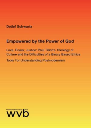 Rev. Detlef Schwartz, PhD, PhD, pastor and university lecturer, draws a broad picture from addressing Paul Tillich’s theology of culture to finding clues for a daily-life ethics, which is based upon the need for a meaningful inter-religious dialogue. It is called new ethics, because liberation and process theology are connected with each other to find answers to the pressing themes of our times.