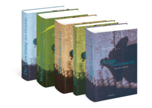 Dieses Paket enthält die fünf thematisch miteinander verknüpften Romane "Die Verwirrung des Gemüths", "Wolpertinger oder Das Blau", "Thetis. Anderswelt", "Buenos Aires. Anderswelt" und "Argo. Anderswelt" zu einem günstigeren Paketpreis.