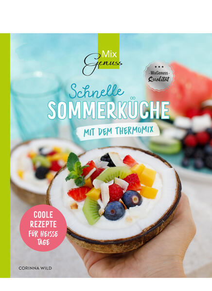 Wir lieben den Sommer! Die leichte frische Küche mit tollen Salaten, Bowls, Wraps, coolen fruchtigen Desserts und vielem mehr! Nur eins will man im Sommer definitiv nicht: Lange in der Küche stehen. Lieber genießt man die Sonne im Garten oder auf der Terrasse mit einem eiskalten Getränk in der Hand. Deshalb sind dieRezepte in diesem Buch schnell zubereitet und unkompliziert. Auf 108 Seiten finden Sie 60 Rezepte, bei denen auch saisonales Obst und Gemüse verwendet wird. Genießen Sie die heißen Sommertage mit coolen Rezepten aus dem Thermomix! • 60 neue Rezepte mit und ohne Thermomix • Rezeptübersicht - vegetarisch: 45 - mit Fisch: 7 - mit Fleisch: 8 • Alle Rezepte mit Bild und Nährwertangaben