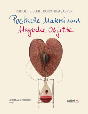 Das Begleitbuch zur großen Ausstellung des Siegerländer Künstlerehepaars Rudolf Bieler und Dorothea Jasper im Siegerlandmuseum des Oberen Schlosses zu Siegen, die, unter Pandemievorbehalt, vom 22. August bis zum 10. Oktober 2021 stattfinden wird, ist, unabhängig vom Ausstellungskontext, eine kongenial gestaltete, facettenreiche Monographie über das Werk des Paars. Vordergründig total unterschiedlich, erscheint das Werk beider Künstler, die ihre Isolation (2020/2021) mit geradezu explodierender Kreativität kompensiert haben, durch hintergründigen Humor verbunden. Der Maler, Gitarrist und Bandleader Rudolf Bieler hat sich eine, durch Jazz und Popmusik der 60er und 70er Jahre inspirierte Eigenwelt von poetischen Misch- und Fabelwesen geschaffen. In ihr wimmelt es von Insekten, Reptilien und Fisch- Vogel- Menschen, die als naturverbundene Kabinettstücke blühender, von Schriftelementen unterlegter Fantasie, auf köstliche Weise ihr märchen- und naschhaftes Wesen treiben. Dorothea Jasper hat sich in ihren dreidimensionalen, stehenden, liegenden, hängenden, schwebenden Objekten und Kunstkästen aus Bestandteilen alter, hölzerner Bienenhäuser ebenfalls eine künstlerische Eigenwelt erobert. Diese besteht zumeist aus Trouvaillen, Alltags- und Zufallsfunden. In ihr gestaltet und bewältigt sie mit hohem handwerklichen und kompositorischem Geschick, Themen, die um Natur, Schutzbedürfnis, Heilen, Trösten und die Abwehr jener zerstörerischen Dämonen des Bösen kreisen, die tief in unser aller Unterbewußtsein lauern. Dabei fühlt sie sich Magie und schamanischem Denken verbunden. Eine Magie, die das innere Wesen der Natur und des Kosmos verständlich macht, eine im Sinne Shakespeares "weiße" Magie, die bannt, heilt, bewahrt, Geheimnisse des Himmels und der Erden symbolgeladen offenlegt und zugleich mit ästhetischem Reiz auflädt. Mit ihrer Hilfe gräbt sie sich immer tiefer in menschliche Sinneswelten und psychologisches Seelenverständnis ein. Ihren Reise- und Schutzaltären kommt dabei besondere künstlerische Bedeutung zu. Gleichzeitig versteht sie es, in Werken, die von Todessymbolik und Vergänglichkeitsbewußtsein durchdrungen sind, auch Leichtigkeit und Fröhlichkeit mitspielen zu lassen. Entstanden ist ein echtes Buchkunstwerk, dessen Analysen und Interpretationen ebenso Vergnügen bereiten, wie das Betrachten dieser narrativen Kunstwelten. Außerdem ist es eine Hommage an Siegens Oberes Schloss und seine, in den Ruhestand scheidende, langjährige Direktorin Ursula Blanchebarbe.