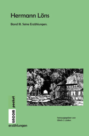 Band III der Hermann-Löns-Reihe bietet eine Auswahl der Erzählungen des niedersächsischen Dichters, darunter auch weniger bekannte Werke, die in Monatszeitschriften zwischen 1897 und 1914 veröffentlicht wurden. Vom naturwissenschaftlichen Studium drängte es Löns frühzeitig zur Literatur. Sein Werk umfasst zahlreiche Gedichte, Naturerzählungen und Jagdgeschichten. Detailliert und gefühlsbetont beschreibt Hermann Löns (1866-1914) das Leben und die Schicksale der Menschen und ihrer Umwelt in der Heide, im Moor, in der Düne oder in der Marsch. Löns malt mit Worten Bilder seiner Heimat, wortschöpfend und mit Inbrunst, er lebt und liebt die Heide mit ihren Wacholderbüschen, den roten Fuhrenstämmen, dem schweren Kienduft, den schwarzen Machangeln und ihrer Vielzahl an Vogelarten. Aber auch kritische Worte finden sich in seinen Geschichten wie in "Das grüne Gespenst", über eingeschleppte Pflanzen, oder in "Ein Reiher", wo er die Treibjagd als Schinderwerk anklagt. Band III enthält folgende Erzählungen: Das Könekenmeer, Köhlershannes, Puck Kraihenfoot, Strandgut, Die Düne, Das Moor, In der Marsch, Das grüne Gespenst, Am Heidpump, Am Steinhuder Meer, Der Beberteich, Die Tanzjungfern, Das blühende Bruch, Das taube Tal, Der Windbruch, Der rote Hinnerk, Die Böschung, Der Schäferkönig, Die Furt, Die Moorwiese, Am Ufer der Oder, Ein Reiher, Das Eichhörnchen, Am Waldgraben, Libellen, Am Sommerdeich, Der Hudeberg, sowie zahlreiche Illustrationen, und am Ende des Buches ein Glossar mit einer Liste weniger bekannter plattdeutscher Worte.