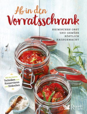 Vorräte einmachen - so gelingt’s Nichts schmeckt besser als fruchtige Himbeermarmelade, würzige eingelegte Tomaten oder saftiges Sauerkraut aus eigener Herstellung ohne künstliche Zusätze, abgefüllt in hübsche Gläser und Flaschen. Selbst eingemachte Köstlichkeiten aus Obst und Gemüse lassen selbst im Winter den Sommer wieder aufleben. Einmachen - gewusst wie Lesen Sie, was Sie bei Einmach-Techniken wie Einlegen, Einwecken oder Trocknen und Heißeinfüllen beachten müssen. Mit wenig Aufwand können Sie frisches, erntereifes Obst und Gemüse haltbarmachen, für den eigenen Bedarf Vorräte herstellen oder Selbstgemachtes verschenken. Sie erfahren alles über natürliche Konservierungsmittel wie Salz und Zucker, Essig, Öl und Alkohol. Einmachen von Obst und Gemüse In diesem Einmach-ABC finden Sie von A wie Apfel bis Z wie Zwiebel -45 Obst- und Gemüsearten: Äpfel und Quitten, Steinobst, alle heimischen Beeren und Wildfrüchte, Gurken und Tomaten, Rote Bete und Hülsenfrüchte sowie Kräuter, Nüsse und Pilze -mehr als 270 Rezepte, die garantiert gelingen. Mit Angaben zu Haltbarkeit und Aufbewahrung -Marmeladen und Liköre, Chutneys, Pickles und würzige Saucen, -Eingelegtes in Essig oder Öl, milchsauer oder würzig-scharf. Einmachen und was dazu gehört Zusätzlich zu den tollen Rezepten zum Einwecken und Einmachen erhalten Sie nützliche Tipps für -Aromaöle, Gewürzsalzmischungen und Senfkreationen, die in keiner Küche fehlen sollten und stets willkommene Geschenke sind -Tipps für die Herstellung von Säften aus Obst und Gemüsen, etwa Möhren und Rote Beten -Ideen für hübsche Geschenkverpackungen der eingemachten Delikatessen -Angaben zu Verwendung und Serviervorschläge Ganz gleich, was die Jahreszeit Ihnen bietet, Sie finden tolle Rezepte für Klassiker genauso wie neue Ideen zum Einkochen. Ganz gleich, wo Sie das Buch aufschlagen, es macht Lust auf lecker eingeweckte Köstlichkeiten.