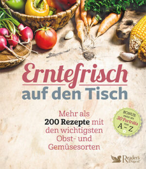 Köstlich kochen mit frischem Gemüse der Saison Bummeln auch Sie regelmäßig über den Wochenmarkt und lassen sich von der bunten Auswahl an frischem Obst und Gemüse der Saison in den Bann ziehen? Oder ernten Sie eigenes Obst und Gemüse in Ihrem Garten oder auf Ihrem Balkon? Und wissen Sie manchmal nicht, welches Gericht Sie damit zubereiten sollen? Dann brauchen Sie dieses gesunde Kochbuch! Es gibt Ihnen mit mehr als 200 bunten saisonalen Rezepten zahlreiche leckere Kochideen für mehr als 30 regionale Obst- und Gemüsesorten an die Hand. Die köstlichen Rezepte aus der Saisonküche beinhalten u.a. -Kopfsalat nach Florida-Art -Blätterteigtaschen mit Brokkoli-Füllung -Kürbissuppe mit Kreuzkümmel und Speck -Gebratene Putenbrust mit Äpfeln und Pflaumen -Saftiger Möhrenkuchen mit Nüssen Damit Sie sich schnell und unkompliziert ans Werk machen können, lassen sich sämtliche saisonale Gerichte einfach und schnell umsetzen. Angaben zu Nährwertangaben und Zubereitungszeit vervollständigen jedes Rezept. Von Apfel bis Zwiebel - Obst und Gemüse der Saison Übersichtlich von A bis Z gegliedert, finden sich in diesem gesunden Kochbuch über 30 heimische Obst- und Gemüsesorten der Saison mit vielen Rezeptideen für köstliche Gerichte mit Gemüse. Daneben erhalten Sie Vorschläge, was Sie mit Ihrem frisch geernteten oder erworbenen Saison-Obst anfangen können. Von kleinen Snacks, Suppen und Hauptgerichten bis hin zu frischen Desserts und Eingemachtem ist alles dabei - wer hier nicht sein Lieblingsrezept findet, ist selber schuld! Gemüse der Saison - Tipps und Tricks Wann ist die ideal Zeit, um Möhren zu ernten? Wie kann ich Pastinaken am besten zubereiten? Und was muss ich bei der Verarbeitung und Zubereitung von Himbeeren und Artischocken beachten? Tipps zu Ernte, Aufbewahrung und Zubereitung von Saisongemüse und Saison-Obst runden das Buch ab - damit sind Sie immer perfekt vorbereitet, wenn Sie erntefrisches Obst und Gemüse vom Markt oder aus dem Garten zur Verfügung haben. Probieren Sie’s aus!