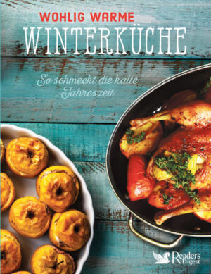 Was Körper und Seele wärmt: Rezepte für den Winter Wenn es draußen kalt ist und Schneeflocken auf unserer Nase tanzen, ist es Zeit für eine leckere und gesunde Winterküche. Mit köstlichen Gerichten aus frischen Zutaten wärmt sie unseren Körper und schmeichelt unserer Seele. Frisch verarbeitetes, saisonales Obst und Gemüse hilft zudem, unser Immunsystem zu stärken - ein wichtiger Baustein, um fit und gesund durch den Winter zu kommen! Mit dem Kochbuch „Winterküche. So schmeckt die kalte Jahreszeit“ können Sie aus heimischen Wurzelgemüse, Kohlsorten, Roter Beete, Äpfel oder Birnen vielfältige Gerichte für jeden Anlass zubereiten: -Von Suppen über Aufläufe, von Gemüsepfannen bis Desserts: über 60 bebilderte Rezepte für eine abwechslungsreiche und gesunde Winterküche -Mehr Abwechslung in Ihrer Küche: Wintergemüse und Obst von traditionell bis exotisch -Mit Sonderseiten zu Heißgetränken, weihnachtlichem Gebäck, festlichen Menüvorschlägen und Deko-Ideen für Feste im Winter Wintergemüse: gesunde Vitamine mit viel Geschmack Pichelsteiner Eintopf oder Kürbissuppe mit Birne und Selleriedip, Rosenkohl und Bulgur mit Haselnuss-Sesam-Pesto oder Schwarzwurzel-Speck-Quiche: Kohl, Möhren, Pastinaken und Rüben enthalten nicht nur wichtige Nährstoffe, sondern auch viele Aromen! Kombinieren Sie doch einmal bekanntes Wintergemüse mit exotischen Zutaten wie Couscous oder Pak Choi. Wer deftige Küche bevorzugt, freut sich auf Aufläufe wie die Kürbislasagne oder auf herzhafte Fleischgerichte wie Minirouladen in Rotweinsoße. Und was gibt es als Nachtisch? Mit Glühweinschnitten, Früchtebrot oder feinem Apfelkuchen verwöhnen Sie Ihre Liebsten und sich selbst perfekt. Mit diesem Kochbuch werden Sie den nächsten Winter kulinarisch genießen!